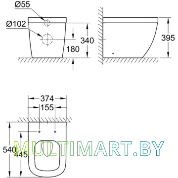 Унитаз Grohe Euro 39339000 картинка 2